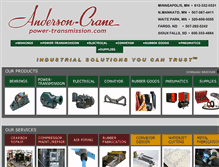 Tablet Screenshot of anderson-crane.com